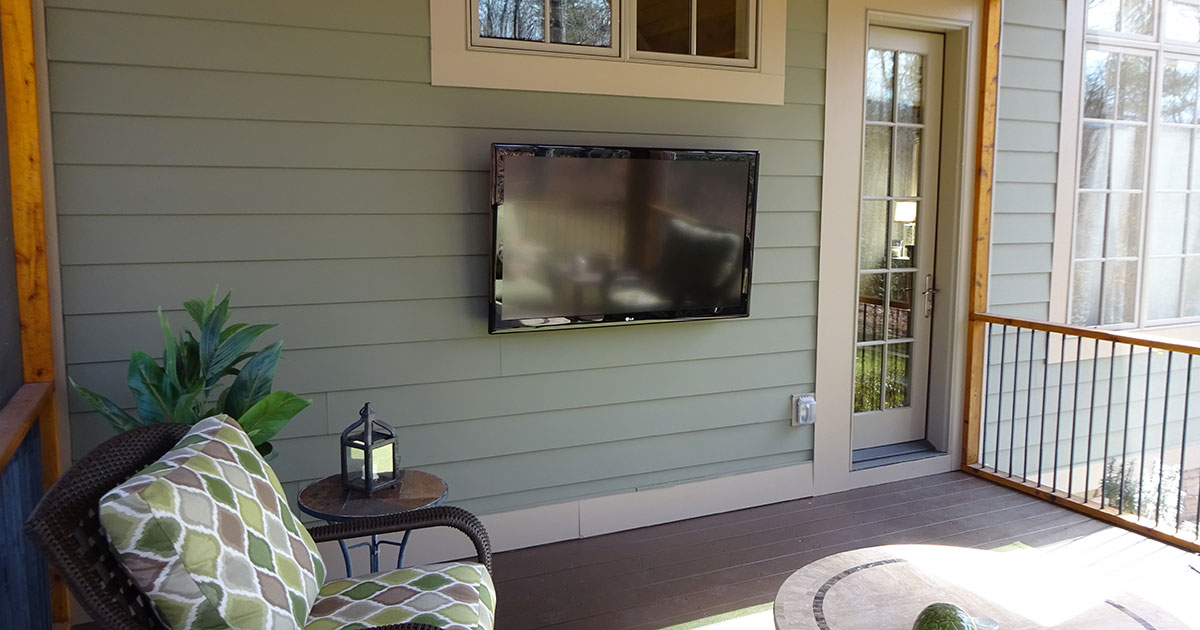 Outdoor TV Installation - Greenville, SC | Grand Central Wiring